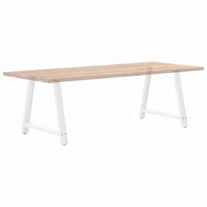 Nohy k jídelnímu stolu ve tvaru A, 2 ks, bílé, 90 x (72-73) cm, ocel - obrázek 8