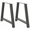 vidaXL s&ouml;&ouml;gilaua jalad, A-kujulised, 2 tk, antratsiithall, 90 x (72&ndash;73) cm, teras