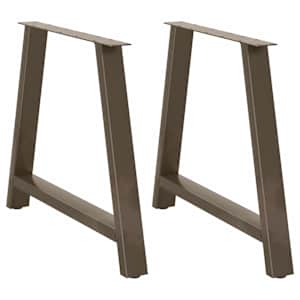 Nohy k jídelnímu stolu ve tvaru A, 2 ks, 90 x (72-73) cm, ocel - obrázek 1