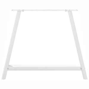 Nohy k jídelnímu stolu ve tvaru A, 2 ks, bílé, 100 x (72-73) cm, ocel - obrázek 5