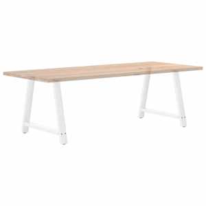 Nohy k jídelnímu stolu ve tvaru A, 2 ks, bílé, 100 x (72-73) cm, ocel - obrázek 8