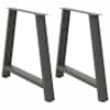 vidaXL s&ouml;&ouml;gilaua jalad, A-kujulised, 2 tk, antratsiithall, 100 x (72-73) cm, teras