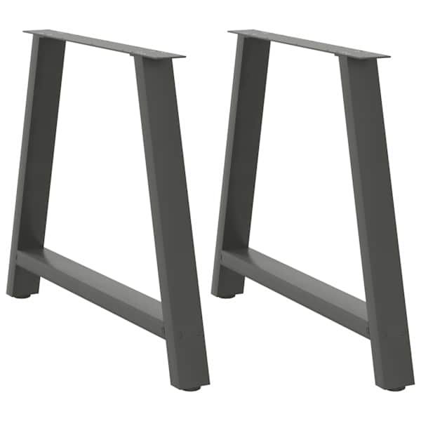 vidaXL s&ouml;&ouml;gilaua jalad, A-kujulised, 2 tk, antratsiithall, 100 x (72-73) cm, teras