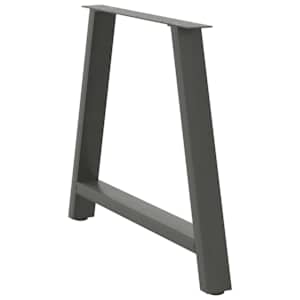 Nohy k jídelnímu stolu ve tvaru A, 2 ks, antracitové, 100 x (72-73) cm, ocel - obrázek 4