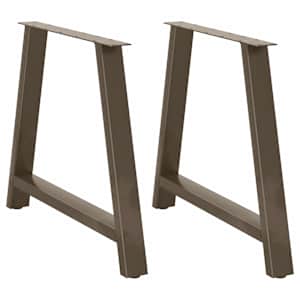 Nohy k jídelnímu stolu ve tvaru A, 2 ks, 100 x (72-73) cm, ocel - obrázek 1