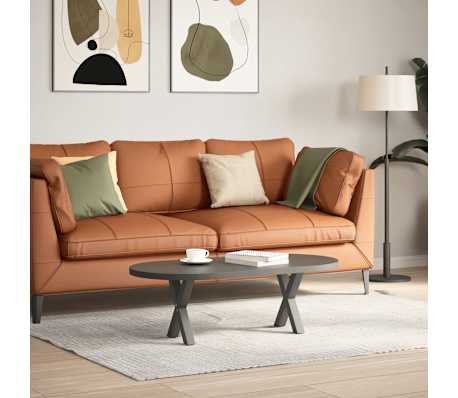 vidaXL Nogi do stolika kawowego w kształcie litery X 2 szt. Antracyt 30x(30-31) cm Stal