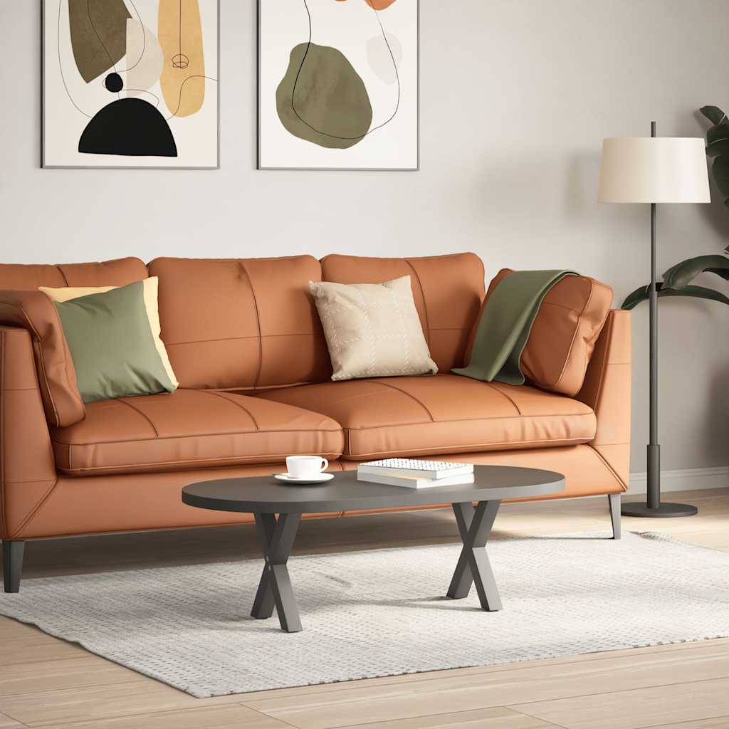 vidaXL Sohvapöydän jalat X-muotoiset 2 kpl antrasiitti 37x(30-31) cm