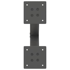 Nohy konferenčního stolku ve tvaru X, 2 ks, antracitové, 37 x (30-31) cm, ocel - obrázek 6