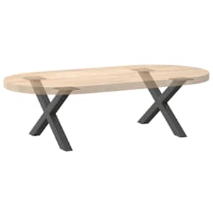 Nohy konferenčního stolku ve tvaru X, 2 ks, antracitové, 60 x (30-31) cm, ocel - obrázek 8