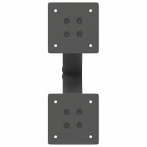 Nohy konferenčního stolku ve tvaru X, 2 ks, antracitové, 28 x (42-43) cm, ocel - obrázek 7