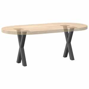 Nohy konferenčního stolku ve tvaru X, 2 ks, antracitové, 28 x (42-43) cm, ocel - obrázek 8