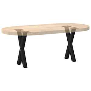 Nohy konferenčního stolku ve tvaru X, 2 ks, černé, 38 x (42-43) cm, ocel - obrázek 8