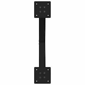 Nohy konferenčního stolku ve tvaru X, 2 ks, černé, 60 x (42-43) cm, ocel - obrázek 7