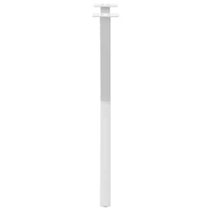 Nohy k jídelnímu stolu ve tvaru X, 2 ks, bílé, 57 x (72-73) cm, ocel - obrázek 6