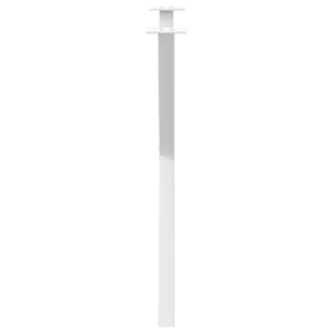 Nohy k jídelnímu stolu ve tvaru X, 2 ks, bílé, 70 x (72-73) cm, ocel - obrázek 6