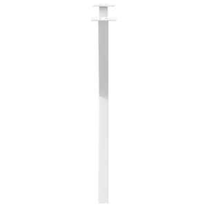 Nohy k jídelnímu stolu ve tvaru X, 2 ks, bílé, 80 x (72-73) cm, ocel - obrázek 6