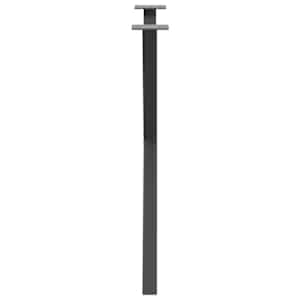 Nohy k jídelnímu stolu ve tvaru X, 2 ks, antracitové, 80 x (72-73) cm, ocel - obrázek 6