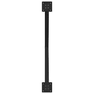 Nohy k jídelnímu stolu ve tvaru X, 2 ks, černé, 90 x (72-73) cm, ocel - obrázek 7