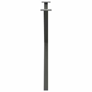 Nohy k jídelnímu stolu ve tvaru X, 2 ks, antracitové, 90 x (72-73) cm, ocel - obrázek 6