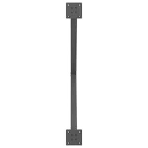 Nohy k jídelnímu stolu ve tvaru X, 2 ks, antracitové, 90 x (72-73) cm, ocel - obrázek 7