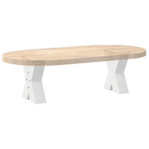 Nohy konferenčního stolku ve tvaru X, 2 ks, bílé, 30 x (30-31) cm, ocel - obrázek 8