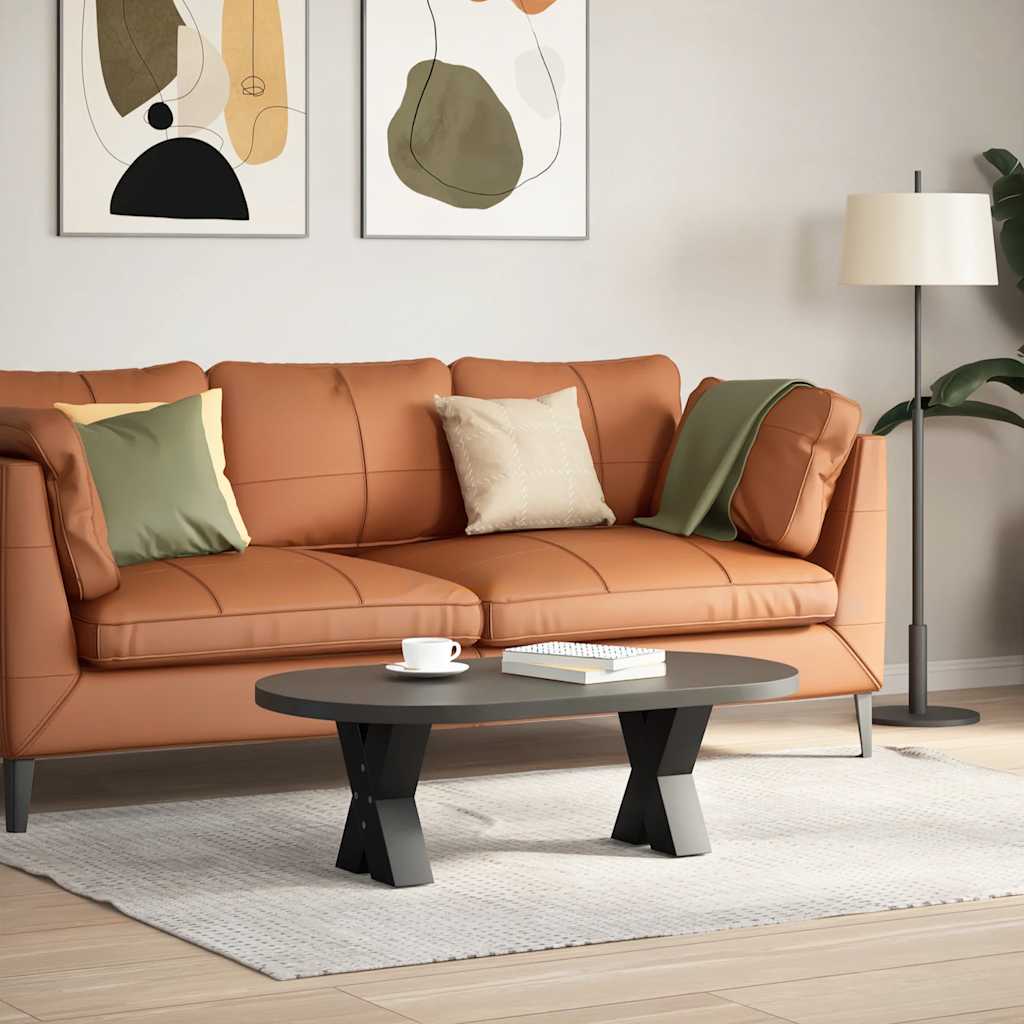 vidaXL 2 db fekete, X alakú acél dohányzóasztal láb 40 x (30-31) cm