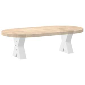 Nohy konferenčního stolku ve tvaru X, 2 ks, bílé, 40 x (30-31) cm, ocel - obrázek 8