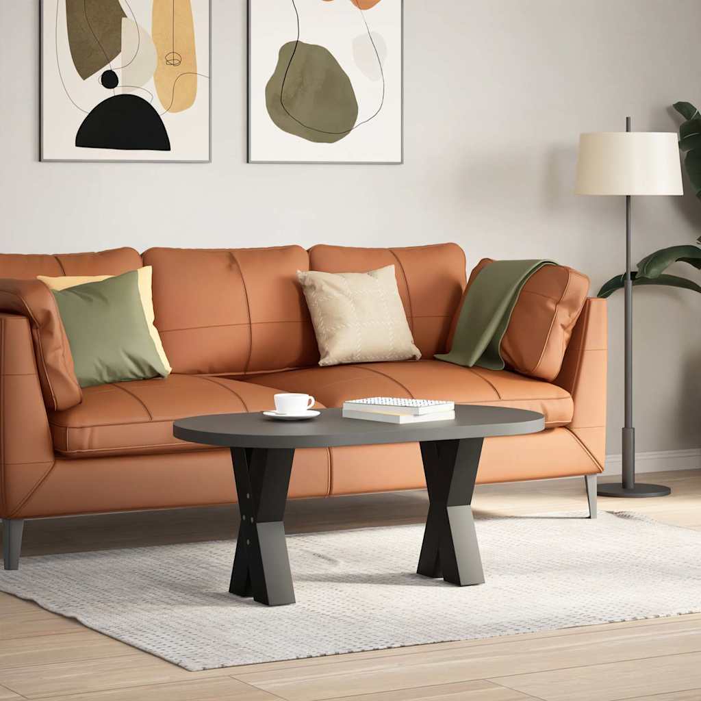 vidaXL Salontafelpoten 2 st X-vormig 28x(42-43) cm staal zwart afbeelding