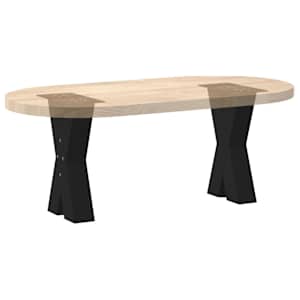 Nohy konferenčního stolku ve tvaru X, 2 ks, černé, 28 x (42-43) cm, ocel - obrázek 8
