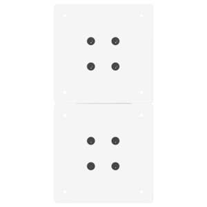 Nohy konferenčního stolku ve tvaru X, 2 ks, bílé, 38 x (42-43) cm, ocel - obrázek 7