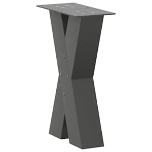 Nohy konferenčního stolku ve tvaru X, 2 ks, antracitové, 38 x (42-43) cm, ocel - obrázek 4