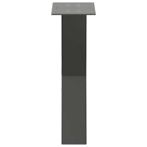 Nohy konferenčního stolku ve tvaru X, 2 ks, antracitové, 38 x (42-43) cm, ocel - obrázek 6