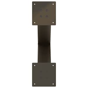 Nohy k jídelnímu stolu ve tvaru X, 2 ks, přírodní ocel, 50 x (72-73) cm, ocel - obrázek 7