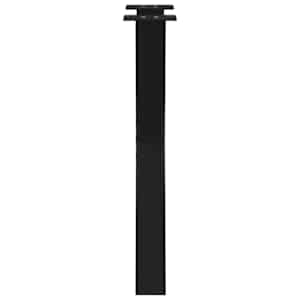 Nohy k jídelnímu stolu ve tvaru X, 2 ks, černé, 60 x (72-73) cm, ocel - obrázek 6