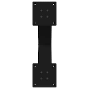 Nohy k jídelnímu stolu ve tvaru X, 2 ks, černé, 60 x (72-73) cm, ocel - obrázek 7