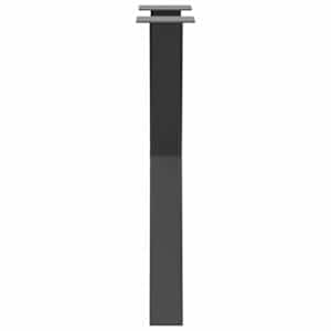 Nohy k jídelnímu stolu ve tvaru X, 2 ks, antracitové, 60 x (72-73) cm, ocel - obrázek 6