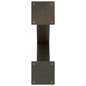 Nohy k jídelnímu stolu ve tvaru X, 2 ks, přírodní ocel, 60 x (72-73) cm, ocel - obrázek 7
