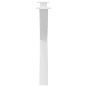Nohy k jídelnímu stolu ve tvaru X, 2 ks, bílé, 90 x (72-73) cm, ocel - obrázek 6
