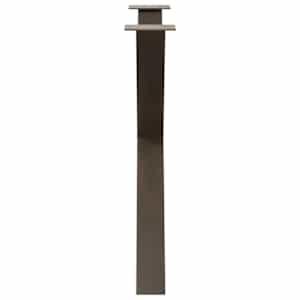 Nohy k jídelnímu stolu ve tvaru X, 2 ks, přírodní ocel, 90 x (72-73) cm, ocel - obrázek 6
