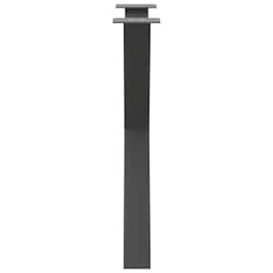 Nohy k jídelnímu stolu ve tvaru X, 3 ks, antracitové, 70 x (72-73) cm, ocel - obrázek 6