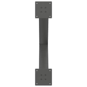 Nohy k jídelnímu stolu ve tvaru X, 3 ks, antracitové, 70 x (72-73) cm, ocel - obrázek 7