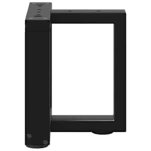 Nohy konferenčního stolku ve tvaru T, 2 ks, černé, 30 x 25 x (30-31) cm, ocel - obrázek 3