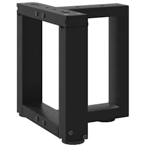 Nohy konferenčního stolku ve tvaru T, 2 ks, černé, 30 x 25 x (30-31) cm, ocel - obrázek 6