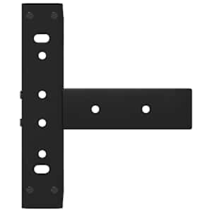 Nohy konferenčního stolku ve tvaru T, 2 ks, černé, 30 x 25 x (30-31) cm, ocel - obrázek 7