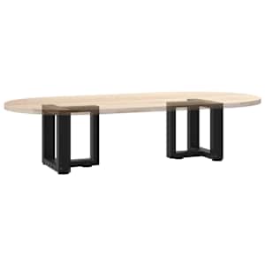 Nohy konferenčního stolku ve tvaru T, 2 ks, černé, 30 x 25 x (30-31) cm, ocel - obrázek 8