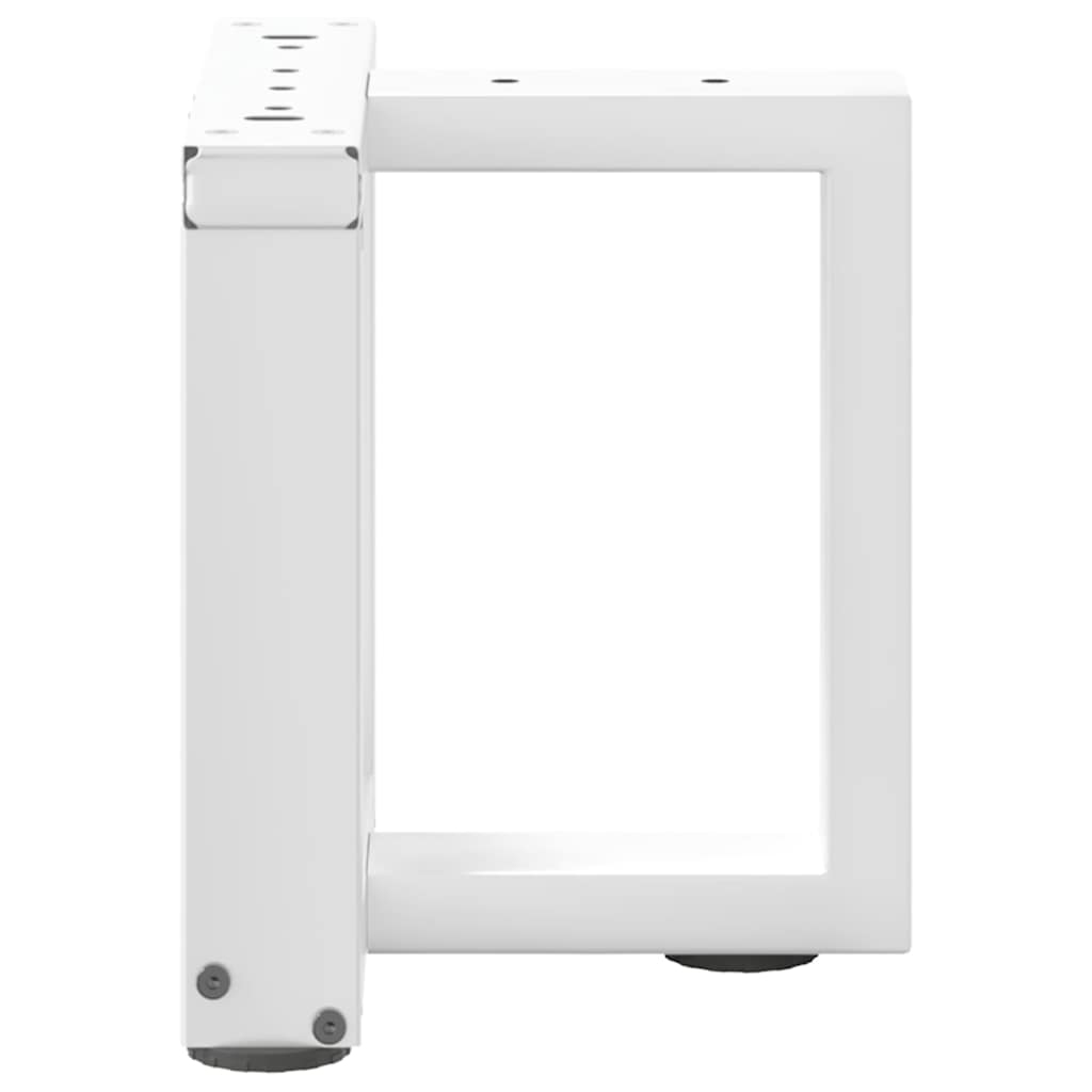 Thumbnail - vidaXL Couchtischbeine T-Form 2 Stk. Weiß 30x25x(30-31) cm Stahl