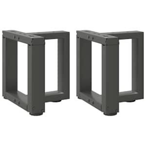 vidaXL kohvilaua jalad T-kujulised 2 tk, antratsiithall, 30 x 25 x (30-31) cm, teras
