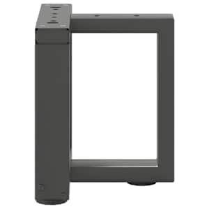 Nohy konferenčního stolku ve tvaru T, 2 ks, antracitové, 30 x 25 x (30-31) cm, ocel - obrázek 4