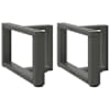 vidaXL kohvilaua jalad, T-kujulised, 2 tk, antratsiithall, 40 x 25 x (30-31) cm, teras