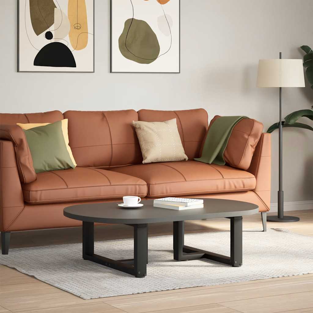 vidaXL Sohvapöydän jalat T-muotoiset 2 kpl musta 60x25x(30-31)cm teräs